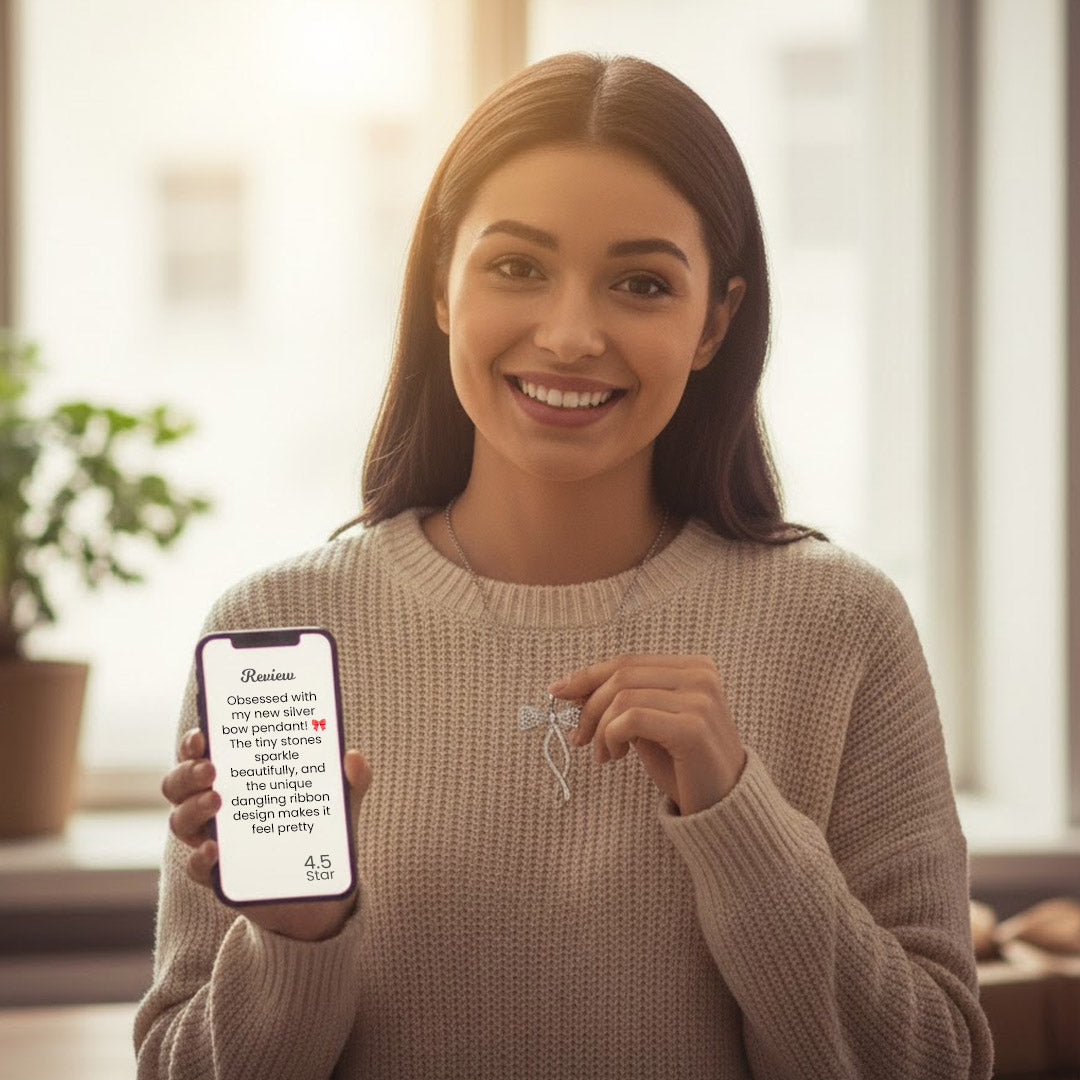 ow Knot Pendant Necklace – Elegant Silver-Plated Jewelry for Women | Love Craft Gifts