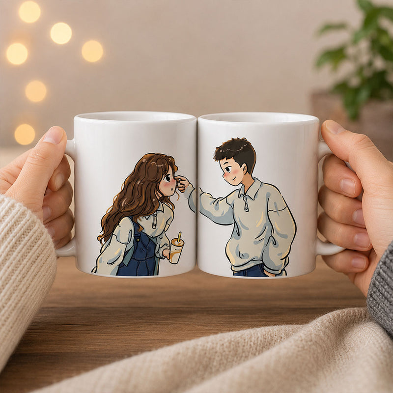 Romantic Gift Mug Set for Couples | Ceramic Coffee Mug Set | Love Craft Gifts™