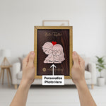 Personalized Spotify Wooden Couple Frame – Custom Photo & Song Code Plaque (6×8 Inch) | Love Craft Gifts