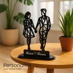 Personalized Couple Silhouette Acrylic Table Décor | Love Craft Gifts