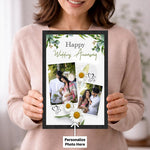 Personalized Wedding Anniversary Photo Wall Frame | Custom Couple Memory Keepsake Gift 8x12" | Love Craft Gifts™
