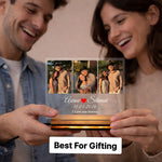 Personalized Couple LED Photo Frame 8x6" with Name & Picture | Romantic Acrylic Night Lamp Gift | Love Craft Gifts™