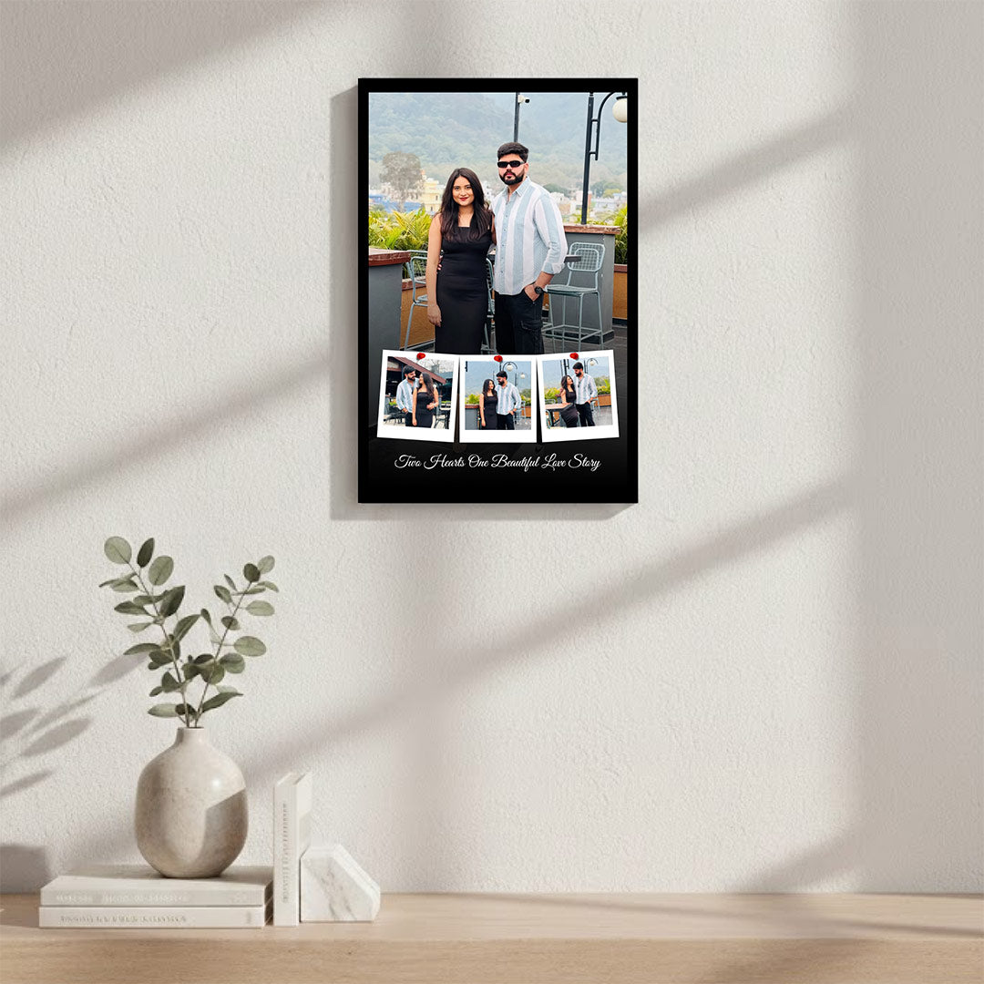 Personalized Couple Photo Collage Frame – Custom Love Story Wall Frame (Available in All Sizes) | Love Craft Gifts