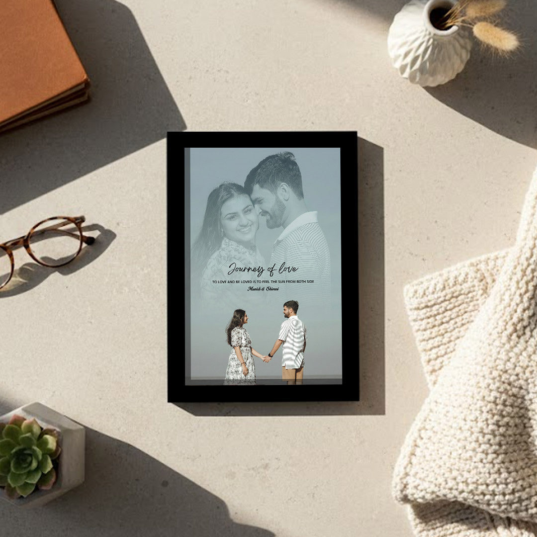 Personalized “Journey of Love” Couple Photo Frame | Love Craft Gifts