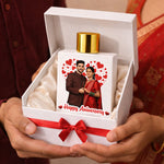 Happy Anniversary Personalized Couple Perfume – Custom Cartoon Bottle (100ml Eau De Parfum) | Love Craft Gifts