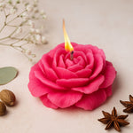 Handcrafted Rose Soy Wax Candles – Set of 2 | Love Craft Gifts