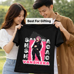 Personalized Sakura Haruno Anime Name T-Shirt for Women – Custom Printed Black Tee | Love Craft Gifts