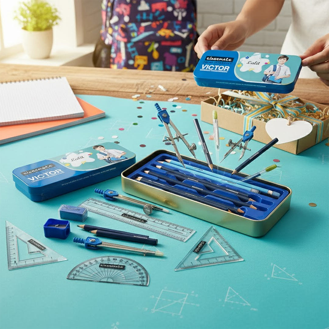 Box File Classmate Personalized Classmate Victor Geometry Box with Name & Photo | Love ...