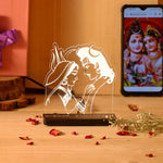 Shiv Parvati LED Acrylic Lamp – Divine Mahadev & Mata Parvati Night Light for Home Temple, Spiritual Decor & Religious Gift | LoveCraftGifts™