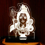 Lord Shiva LED Car Dashboard Lamp – Premium Acrylic Mahadev Dashboard Light for Car Interior, Home Temple Decor & Spiritual Gift | LoveCraftGifts™