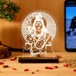 Lord Shiva LED Acrylic Lamp – Mahadev Blessing Night Light for Home Temple, Spiritual Decor & Religious Gift | LoveCraftGifts™