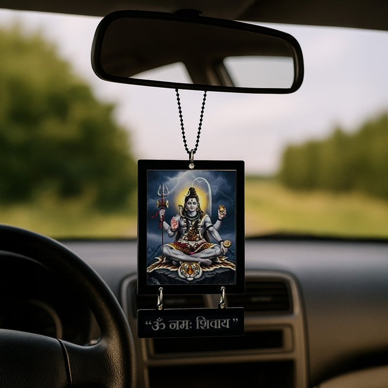 Mahadev Car Hanger – 2×3" | Love Craft Gifts