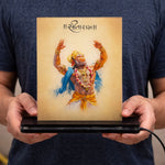 Shree Ram Bhakt Hanuman Ji Acrylic LED Lamp (6×8 Inch) | Love Craft Gifts