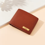 Personalized Leather Wallet with Name Plate | Love Craft Gifts