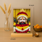 Khatu Shyam Ji Table Top | 4×6 inch | Acrylic with Wooden Base | UV Print | Love Craft Gifts