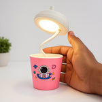 Space Astronaut Cup LED Table Lamp – Flexible Neck Night Light for Kids | Love Craft Gifts