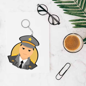 Officer Keychain Or Keyring | Love Craft Gifts