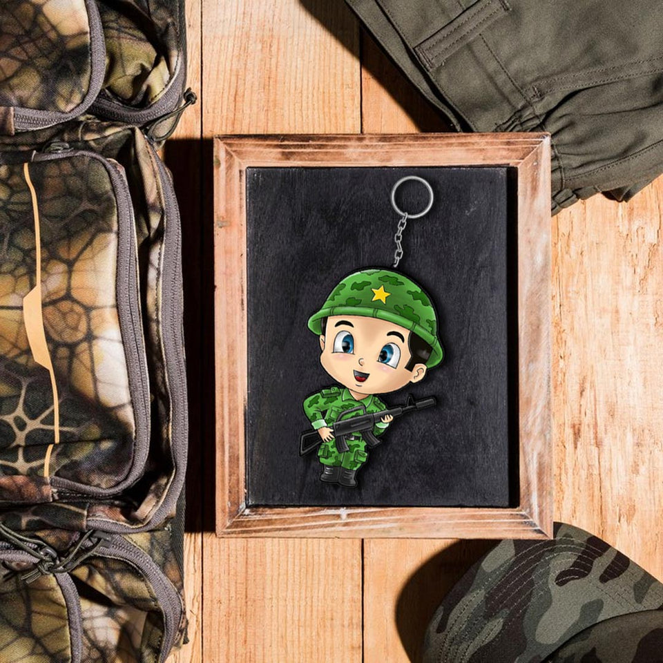 ARMY KEYCHAIN OR KEYRING | Love Craft Gifts