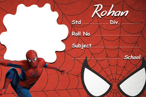 SpiderMan Personalized Name Slips