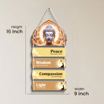 Buddha Inspirational Quote Wall Hanging (9x16 Inch) – Love Craft Gifts