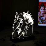 Shiv Parvati LED Acrylic Lamp – Divine Mahadev & Mata Parvati Night Light for Home Temple, Spiritual Decor & Religious Gift | LoveCraftGifts™