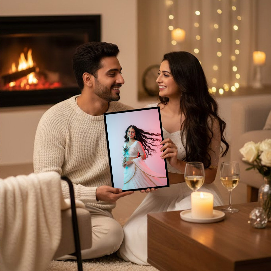 Radha & Sakhi Design Wall Frame – Multiple Sizes Available | Love Craft Gifts