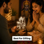 Shree Ram Ji LED Acrylic Lamp – Divine Lord Rama Decorative Night Light for Home Temple, Car Dashboard & Spiritual Gifting | LoveCraftGifts™