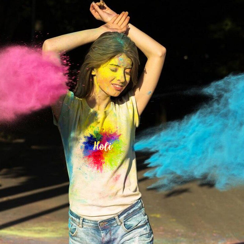 Holi Special Custom T-shirts | Love Craft Gifts