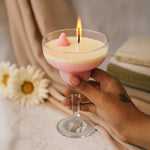 Personalized Strawberry Dessert Candle in Glass Cup | Love Craft Gifts