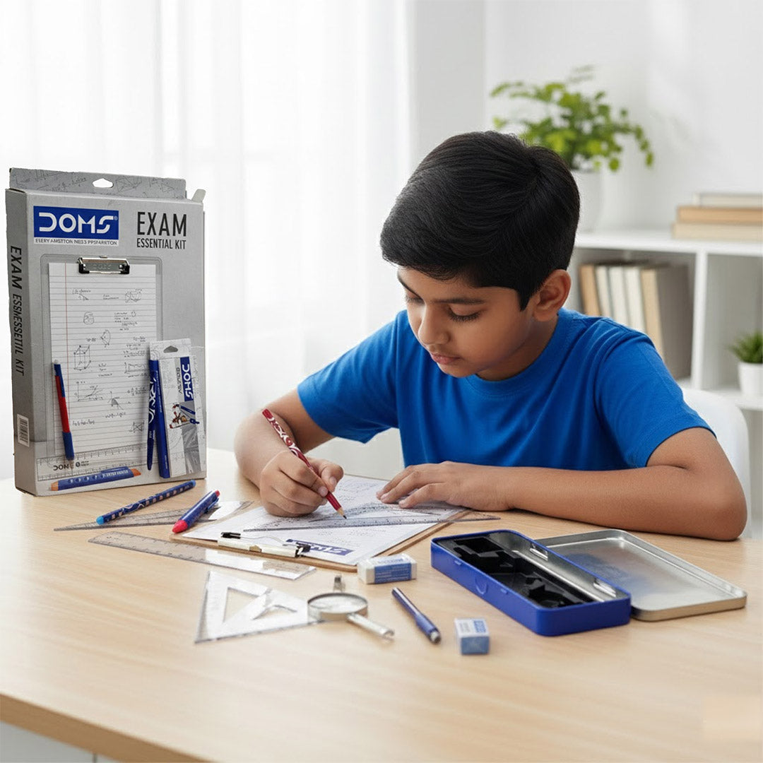 DOMS Exam Essential Stationery Kit (Multicolour) | Love Craft Gifts