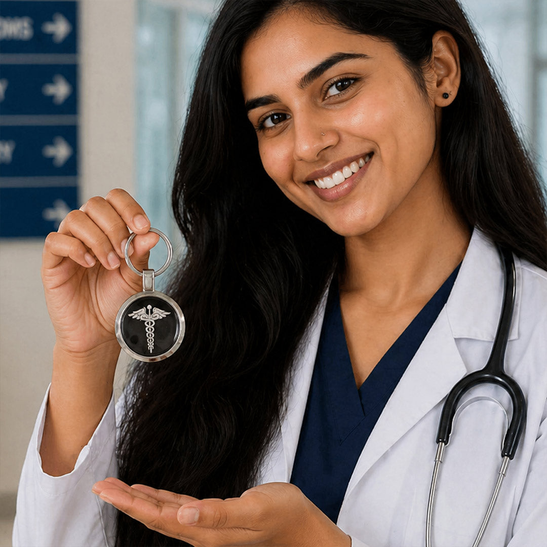 Personalized Doctor Metal Keychain with Custom Name – Premium Medical Professional Keyring Gift for Doctors & Healthcare Professionals (Standard Gift Size) | Love Craft Gifts™