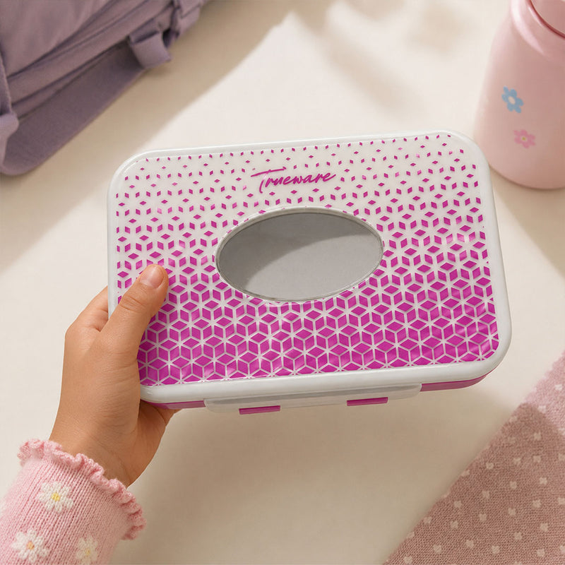 Personalized Trueware Stainless Steel Lunch Box with Custom Name Printing | Leakproof Multi-Compartment Tiffin Gift for Kids, Students & Office Use - Love Craft Gifts™