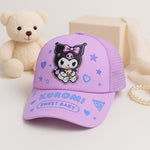 Cute Kids Cartoon Character Mesh Cap – Kuromi, Melody, Cinnamoroll (Adjustable & Breathable) | Love Craft Gifts