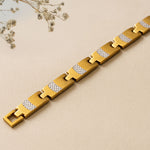 Dual-Tone Gold & Silver Personalized Bracelet | Love Craft Gifts

