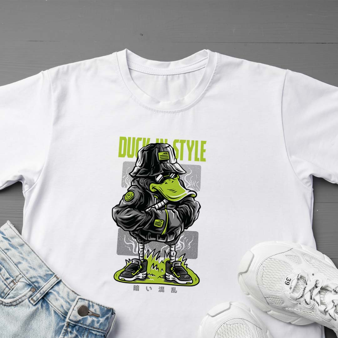 Duck In Style Printed T-shirt | Love Craft Gifts