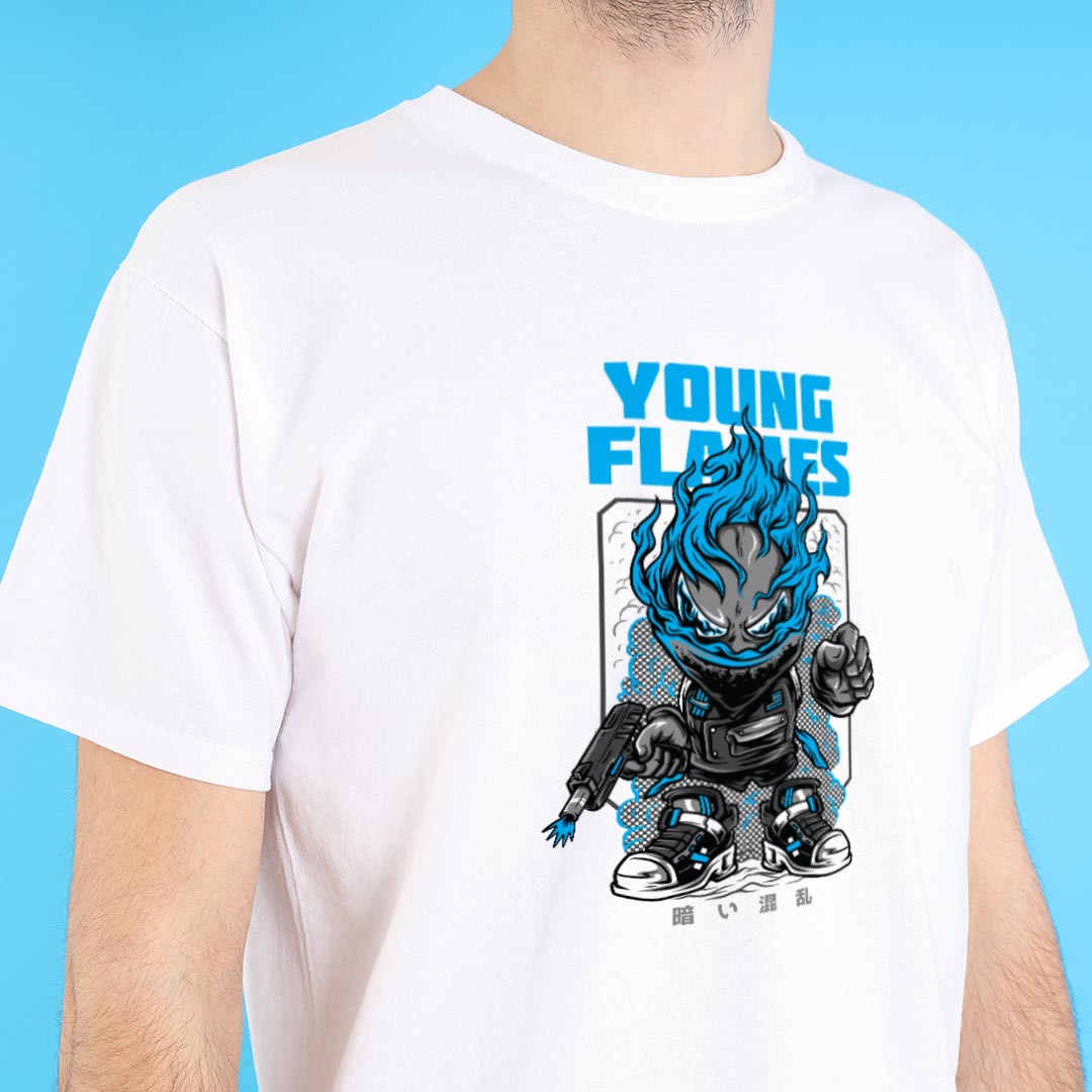 Young Flakes Printed T-shirt  | Love Craft Gifts