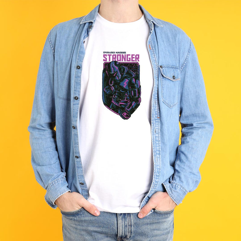 Upgraded machine Stronger Printed T-shirt | Love Craft Gifts