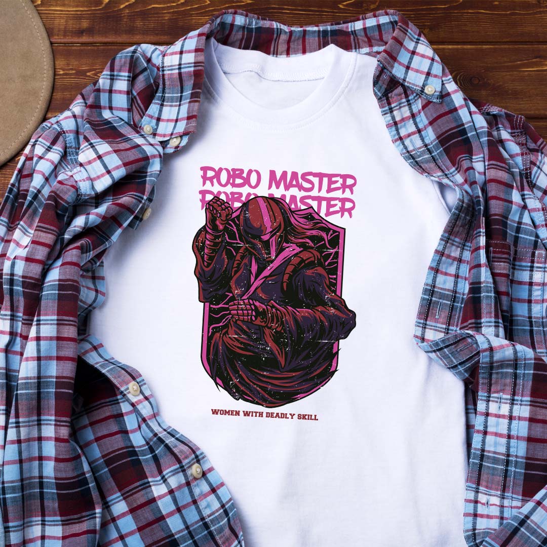 Robo master women with deadly skill Printed T-shirt | Love Craft Gifts