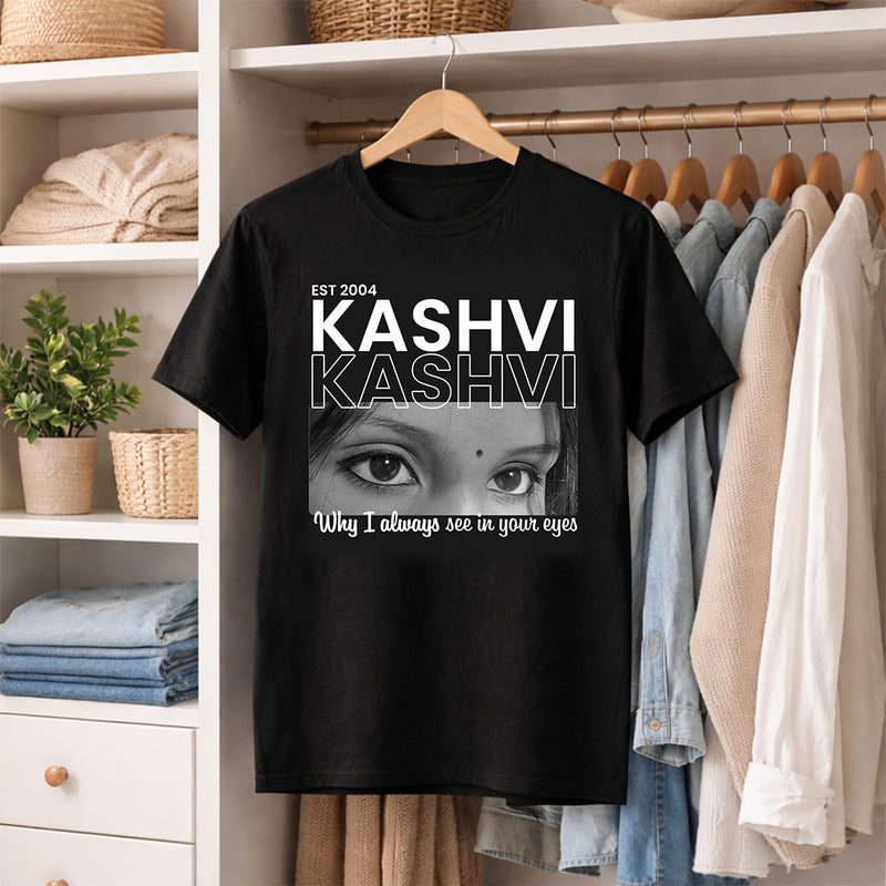 Personalized Name & Eye Print T-Shirt