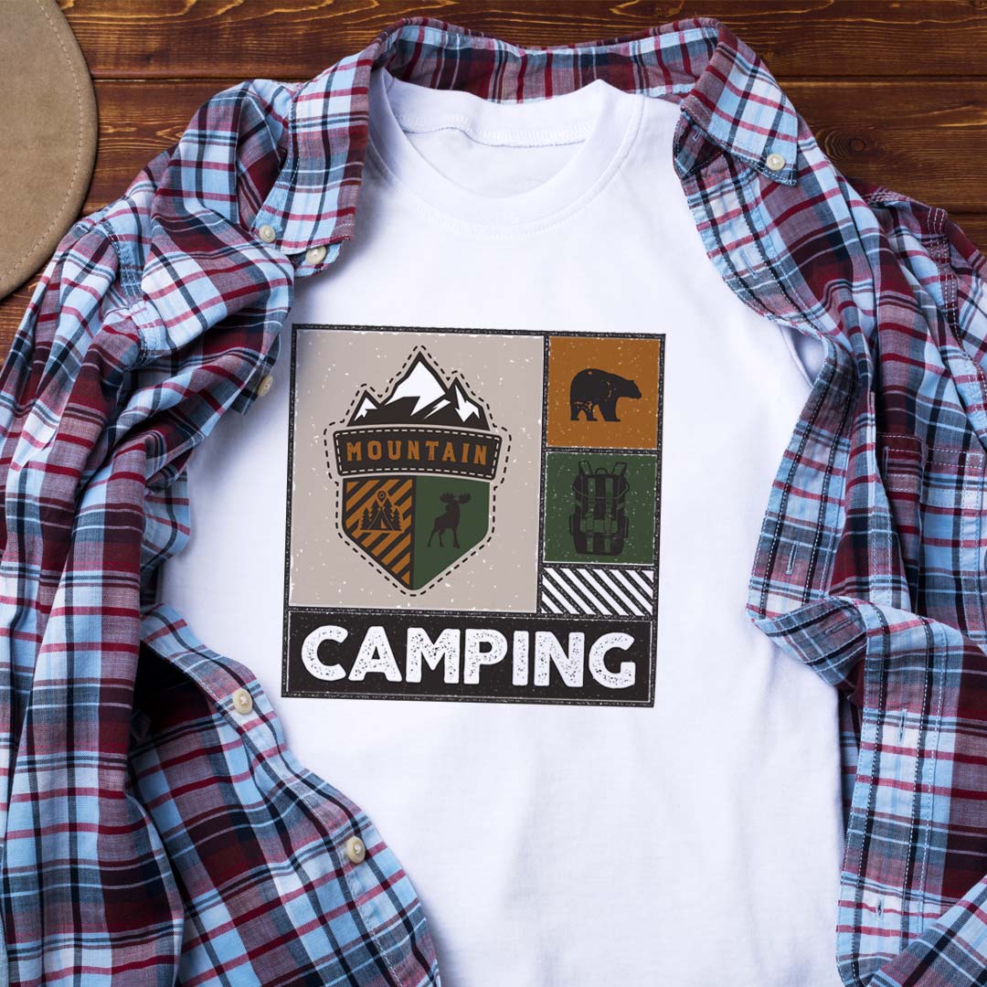 Vintage Camping Printed T-shirt | Love Craft Gifts