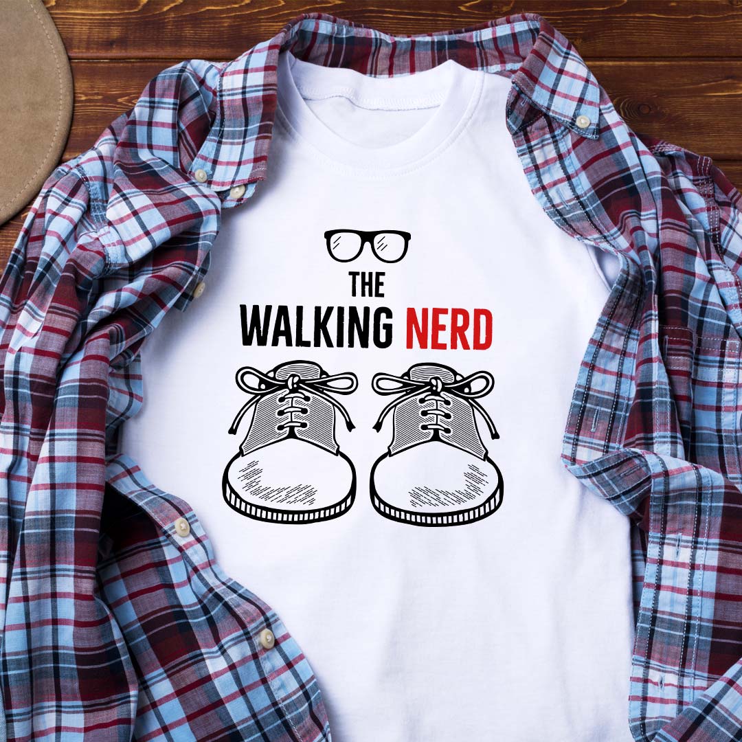 The Walking Nerd Printed T-shirt | Love Craft Gifts