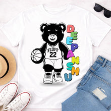 Personalized Street Basketball Bear T-Shirt