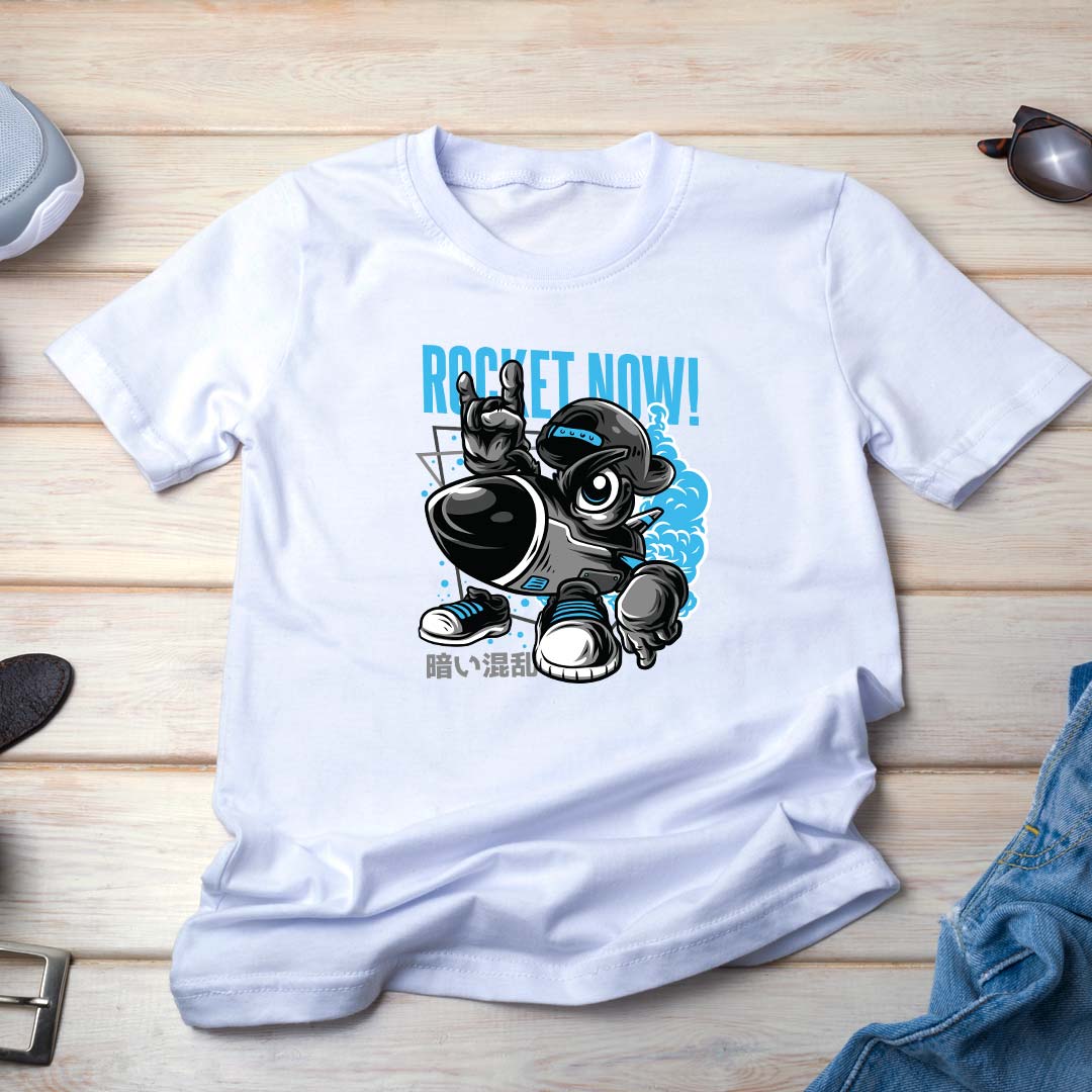 Anime Rocket Printed T-shirt | Love Craft Gifts