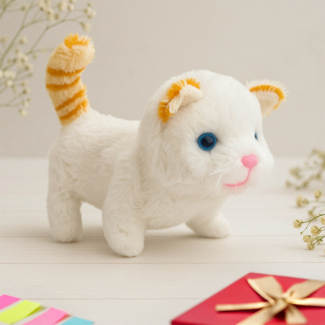 Talking & Walking Plush Cat – Fun and Engaging Toy for Kids| Love Craft Gifts