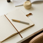 Custom Tan & Brown Leatherette Notebook | Love Craft Gifts