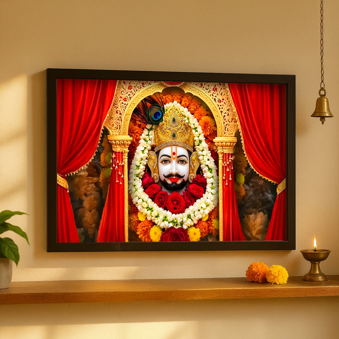 Khatu Shyam Ji Wall Frame | 24×36 inch | Love Craft Gifts