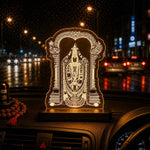 Tirupati Balaji LED Acrylic Lamp – Lord Venkateswara Divine Night Light for Home Temple, Spiritual Decor & Religious Gift | LoveCraftGifts™