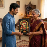 Lord Venkateswara Balaji Spiritual Wall Frame – Tirupati Balaji Devotional Temple Wall Art | Love Craft Gifts