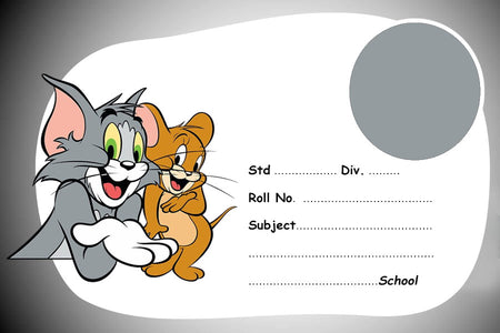 Customized Tom & Jerry Name Slips | 12x18" Sheet with 36 Labels