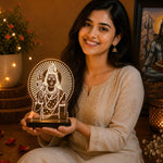 Lord Shiva LED Acrylic Lamp – Mahadev Blessing Night Light for Home Temple, Spiritual Decor & Religious Gift | LoveCraftGifts™